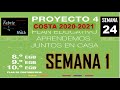 Semana 24, Básica Superior, Costa (Proyecto 4, semana 1)