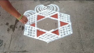 Saraswati Pooja Special Padi kolam/Navaratri Pooja Star padi kolam Saraswati Pooja Special Padi kolam/Navaratri Pooja Star padi kolam