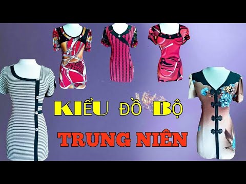 Video Đồ Bộ Trung Niên Mặc Nhà Dễ Thương 053 @Yêu May Vá... - youtube