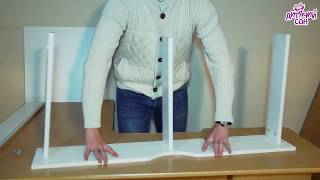 Кроватка-трансформер Лодочка с ящиком, белое. Инстукция по сборке