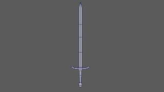 CT4APP - Week 2: Low Poly Long Sword Model Turntable