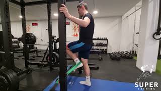 Banded OSC Standing Hamstring Tantrum [Knee Flexion]