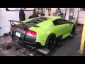 Lime Green LAMBORGHINI Murcielago LP 670-4 SV on the DYNO!!!