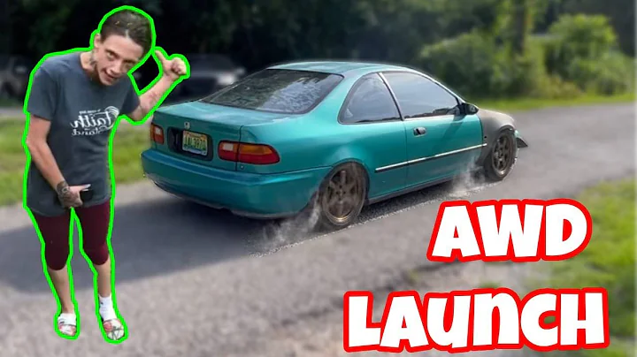 FINALLY doing LAUNCHES in the BUDGET AWD Honda CIVIC