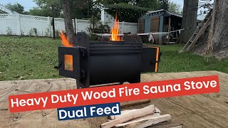 Morrison Stove Co. Heavy Duty Dual Door Feed SAUNA STOVE w/ Window - Unboxing & Full Review by How To with Lech 611 views 7 months ago 9 minutes, 57 seconds