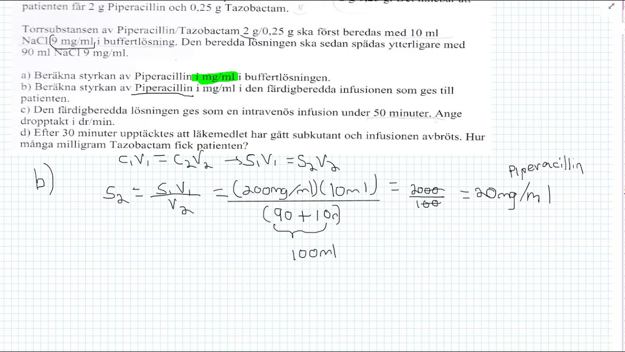 Läkemedelsberäkning för SSK