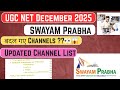 SWAYAM Prabha New Channel List 2025 | Latest Update By MHRD | UGC NET Dec 2025 | UGC NET Aspirant