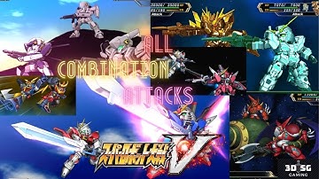 Ally All Combination Attacks | Super Robot Wars V