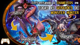 O CHAMELEOS É DESAFIADOR em todas as gerações de Monster Hunter! MH2 até o MH Rise