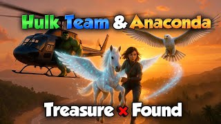 Trio, Foal &amp; Eagle Magical Sunset Bonding – Heroic Adventure 