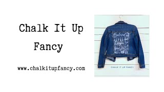 Diy Stenciled Denim Jacket