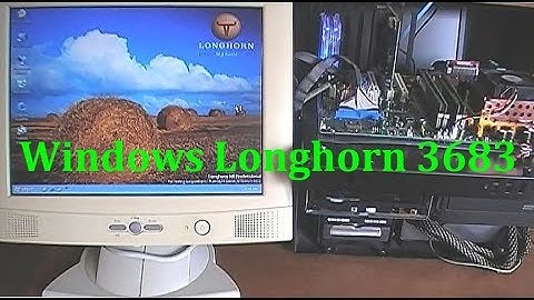 Microsoft Windows Longhorn 3683 Beta