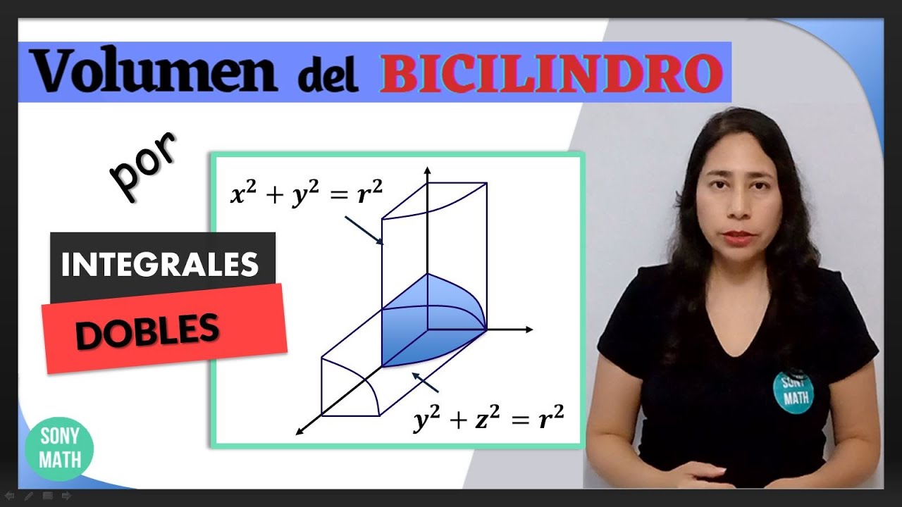Volumen del BICILINDRO por Integrales DOBLES