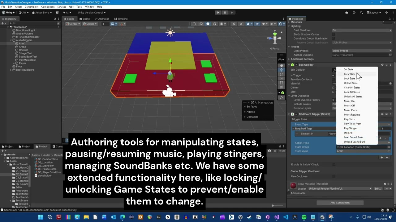 Music Transition Designer for Unity - Devlog 2