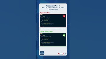 Reactive in Vue 3! #smartcoding #fullstack #coding #vue #vuejs #vue3 #פיתוחאתרים #הייטק #תוכנה