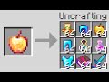Minecraft UHC but crafting is reversed... and random drops.
