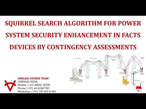 SQUIRREL SEARCH ALGORITHM-POWER SYSTEM SECURITY ENHANCEMENT IN FACTS DEVICES-CONTINGENCY ASSESSMENT