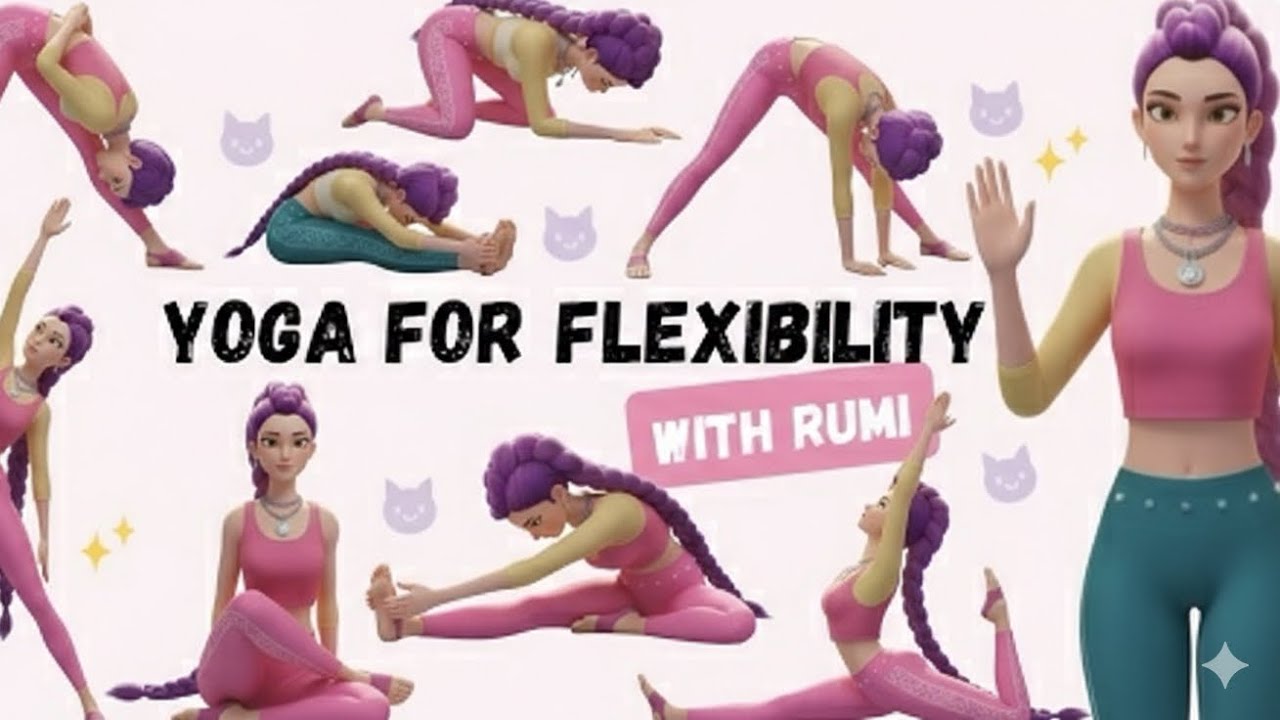 Stretch Like Rumi | Yoga with KPop Demon Hunters | Yoga for Flexibility & Fun