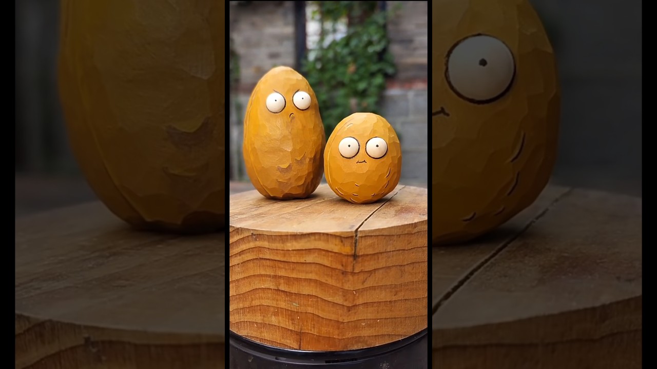 Plants vs Zombies Wood Carving🥔 