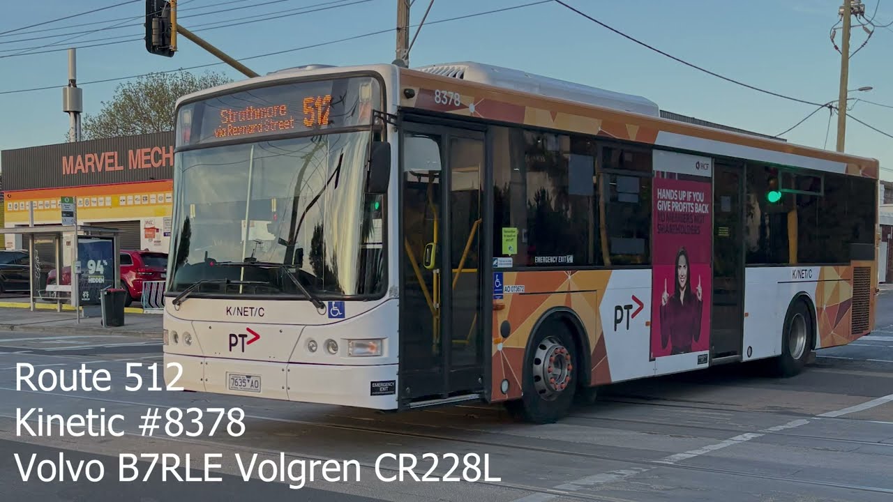 Kinetic #8378 (Volvo B7RLE, Volgren CR228L)