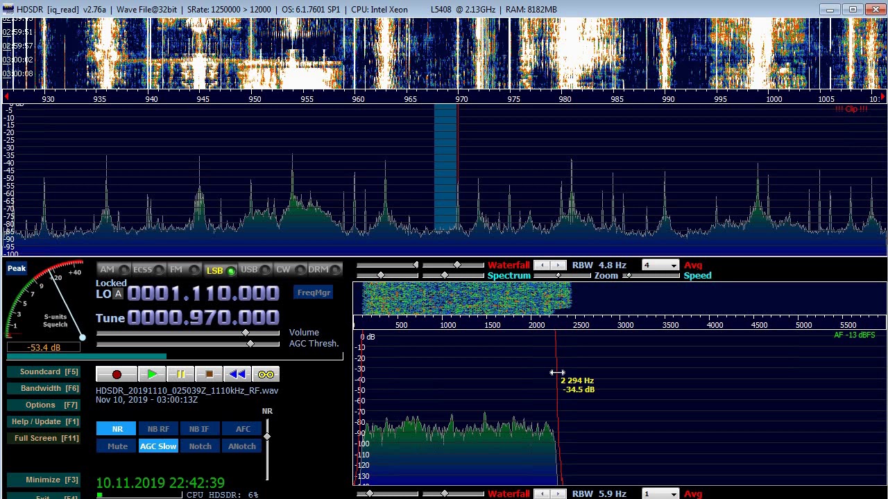 970 kHz. CLM. Radio Red. Bogota. 10kW. 10280 km. 283 deg YouTube