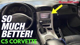 How to INSTANTLY Make an Old Car Feel NEW! | C5 Corvette DoubleDin Radio Conversion