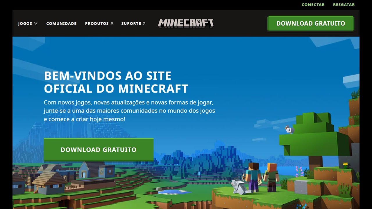 MINECRAFT ficou DE GRAÇA no SITE OFICIAL! 