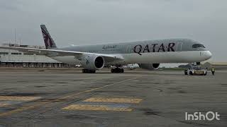 Qatar Airways Airbus A350-1000 . The biggest aircraft of the A350 series