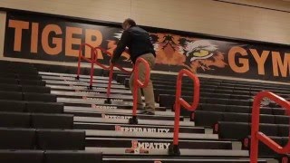 MAXAM Wall Attached Telescopic Seating Systems