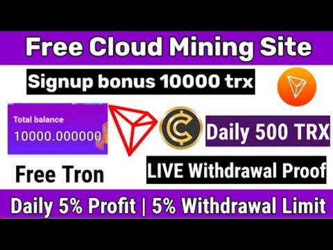 💥Best Tron Mining Website In 2022 | ☑️Get Free TRX | 🥳Cloud Mining Withdrawal Proof | Trx.Pub Review