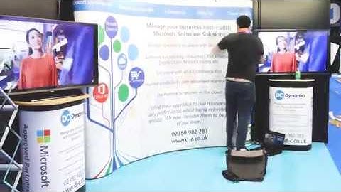 Accountex 2019 setup at the Excel, London