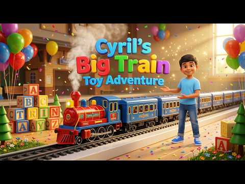 🚂 Cyril's Big Train Toy Adventure | Chug-Chug Choo-Choo! | 3D Kids Rhyme