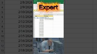 Beginner vs Expert 🔥 Convert Date to Weekday in Excel with Shortcut | Office Excel Pro
