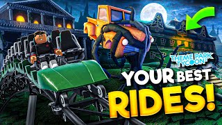 Top 10 BEST RIDES From the Halloween Build Battle! - Theme Park Tycoon 2