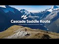 Cascade saddle route alpine tramping hiking series  new zealand