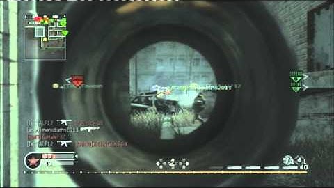 DauN_AFROzZ Sync Practise..CoD4 Random Quick Scope