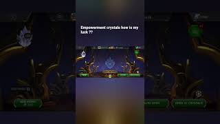 Opening 31X Empowerment crystals!!!! CEO00 luck%#mcoc #mcocgameplay#gaming #marvelcontestofchampions