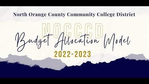 2023 Budget Allocation Model Forum