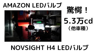 驚愕のH4LEDバルブ車検もOK! NOVSIGHT 最高5.3万カンデラ！