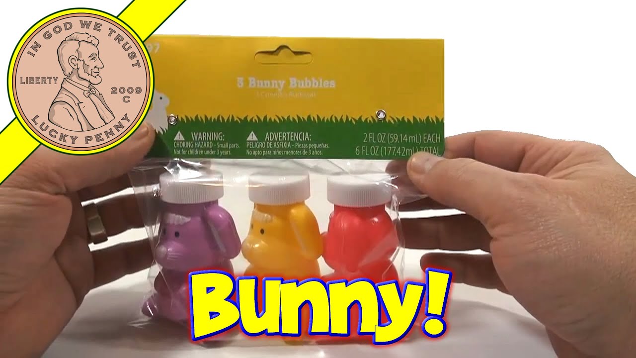 Easter Bunny Bubbles Easter Basket Candy & Toy Review YouTube