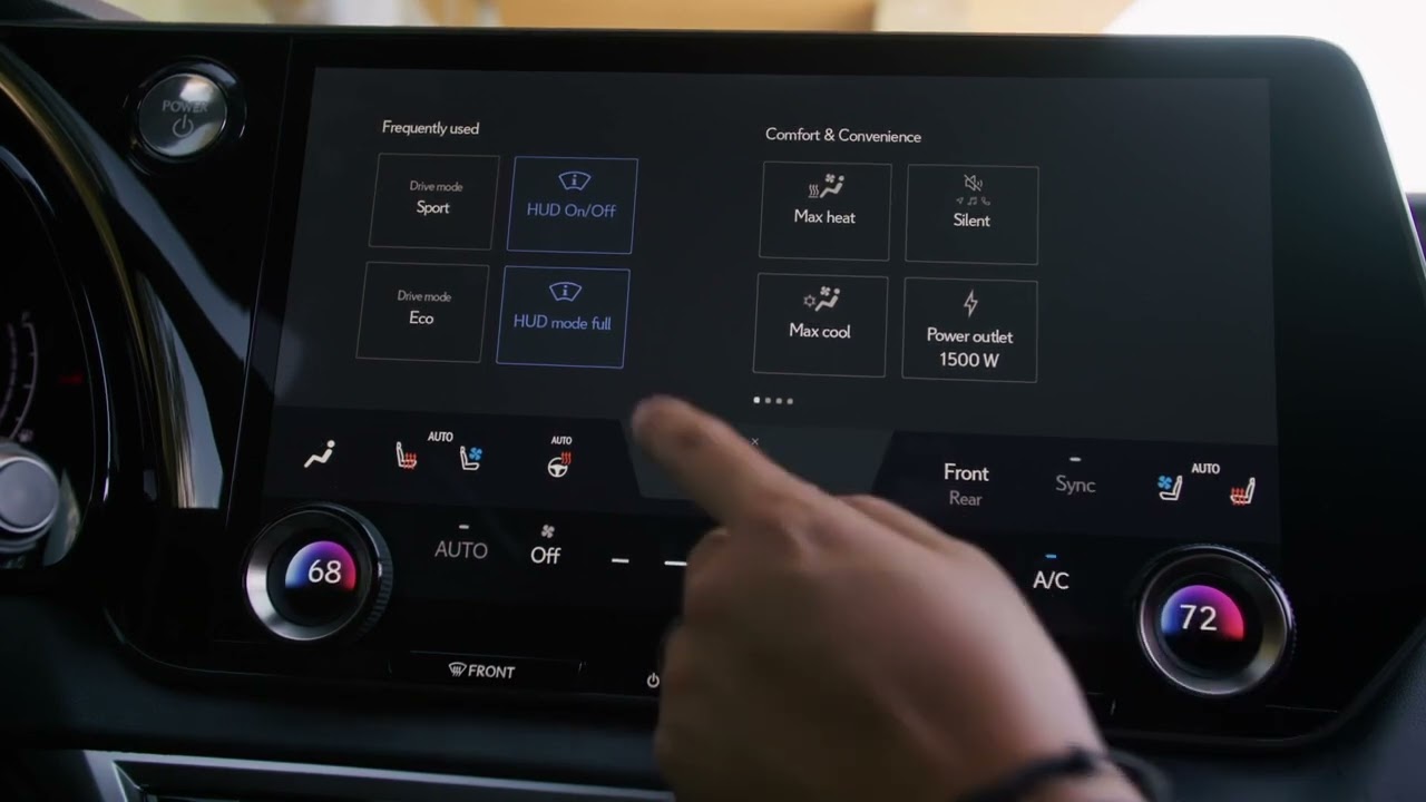 2023 Lexus RX 350h Luxury in Sonic Silver Infotainment System