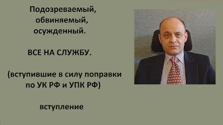 Поправки в УПК РФ и УК РФ.