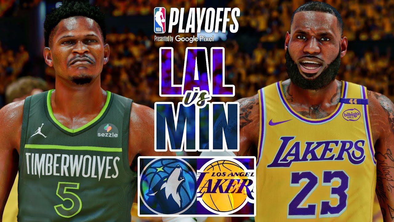 NBA PLAYOFFS: LAKERS vs TIMBERWOLVES GAME 5 | NBA 2K25 (PS5 PRO) [4K60 ...