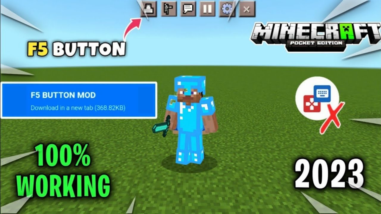 F5 Button Addon For Minecraft PE 1.20