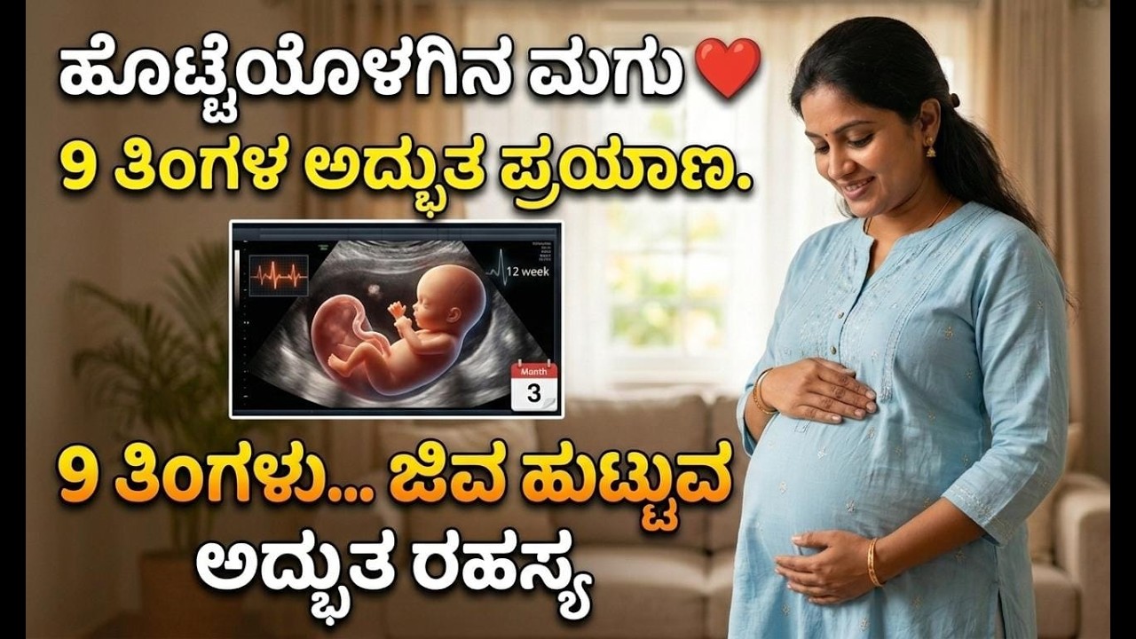 ಹೊಟ್ಟೆಯೊಳಗಿನ ಮಗು 9 ತಿಂಗಳ ಅದ್ಬುತ ಪ್ರಯಾಣ | 9 ತಿಂಗಳು ಜೀವ ಹುಟ್ಟುವ ಅದ್ಬುತ ರಹಸ್ಯ| Secret Journey of a Baby