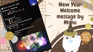 ˚ ༘♡ ⋆｡˚ Set up Welcome Message using Mimu Bot ( New Year)