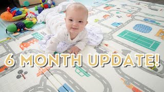 6 MONTH OLD BABY UPDATE FOR SEAN 👶🏼 | 6 month old milestones, sleeping, starting solids