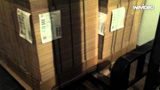 Forklift slip sheet handling video