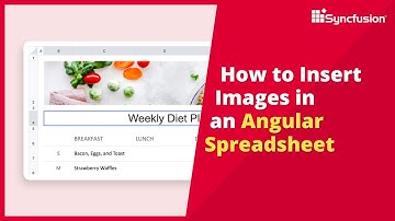 How to Insert Images in an Angular Spreadsheet Component