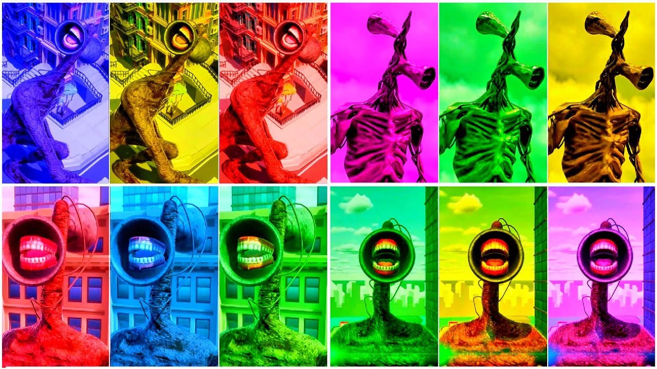 Siren head megamix coffin dance meme song cover siren head mega colour battle coffin dance